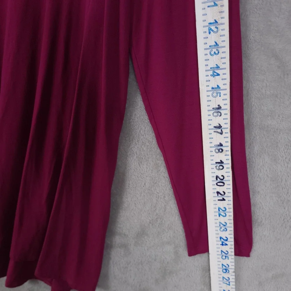 Eileen Fisher Shirt Womens Large Pink Viscose Stretch Tunic Top Made USA - Picture 6 of 12